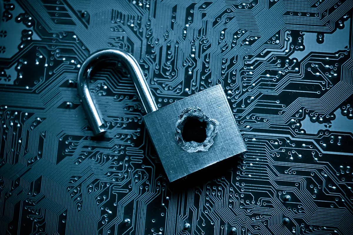 lock circuit board bullet hole computer security breach thinkstock 473158924 3x2 100732430 large